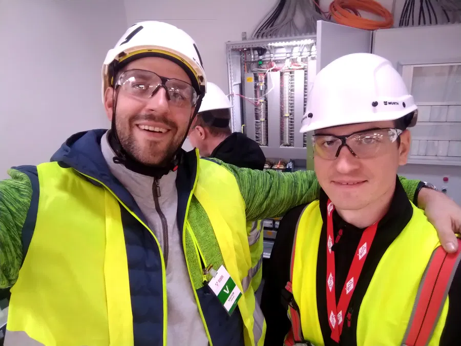 BEST Team auf der Baustelle